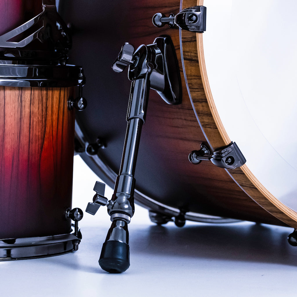 Chaos Elite Custom Drum Kit Maple & Black Limba - Red Fade