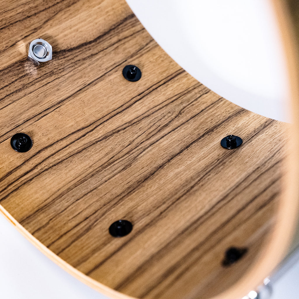 Chaos Elite Custom 14x8 Snare Drum Black Limba - Green Fade