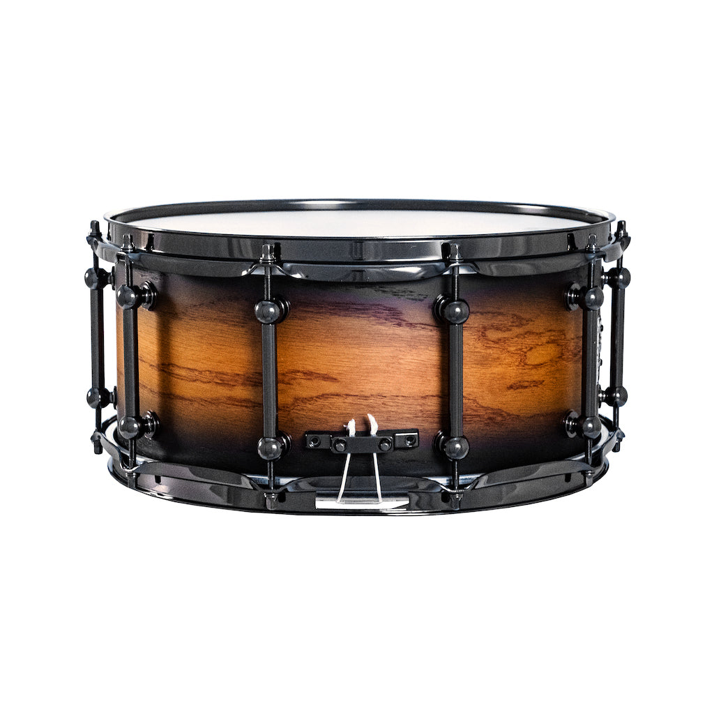 Chaos Phoenix II 14x6.5 Maple & Oak Snare Drum - Orange Burst