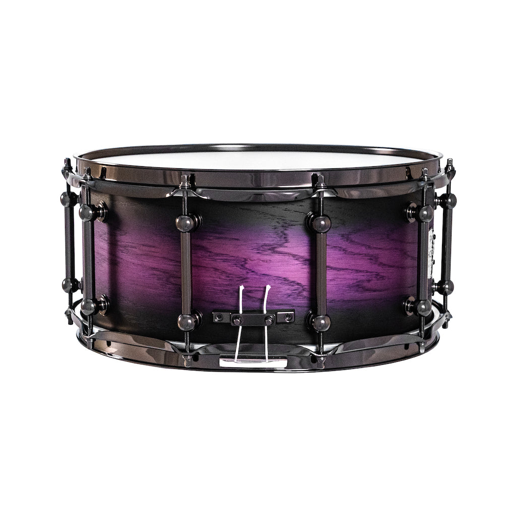 Chaos Phoenix II 14x6.5 Maple & Oak Snare Drum - Purple Burst