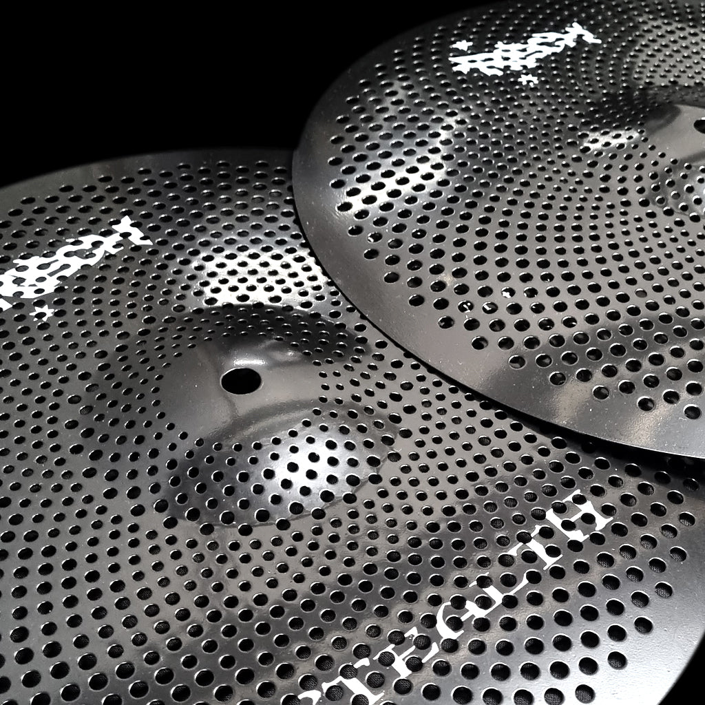 Rech Stealth 14" Low Volume Hi Hat Cymbals - Black