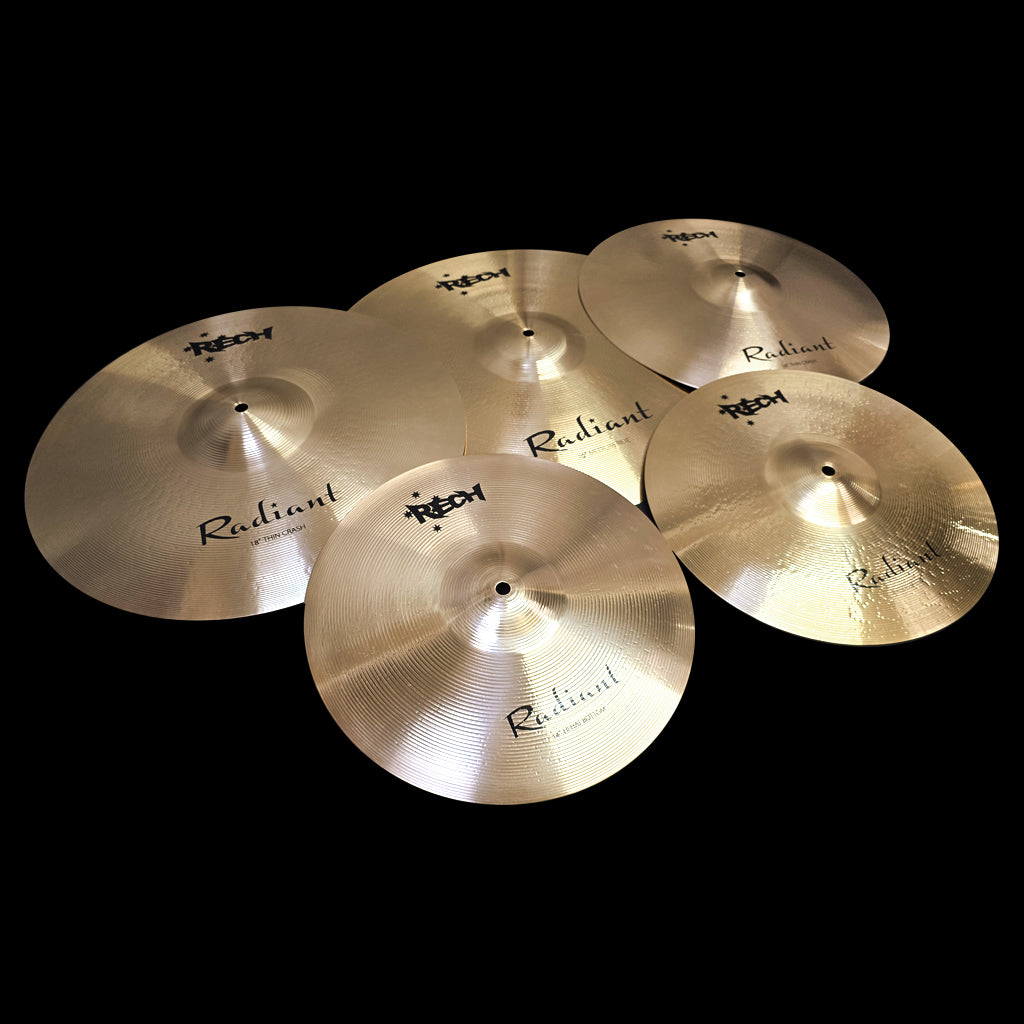 Rech Radiant 5 Piece Cymbal Pack Set
