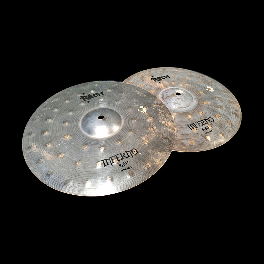 Rech Inferno Raw 14" Hi Hat Cymbals