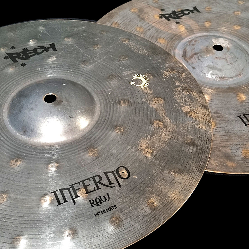 Rech Inferno Raw 14" Hi Hat Cymbals