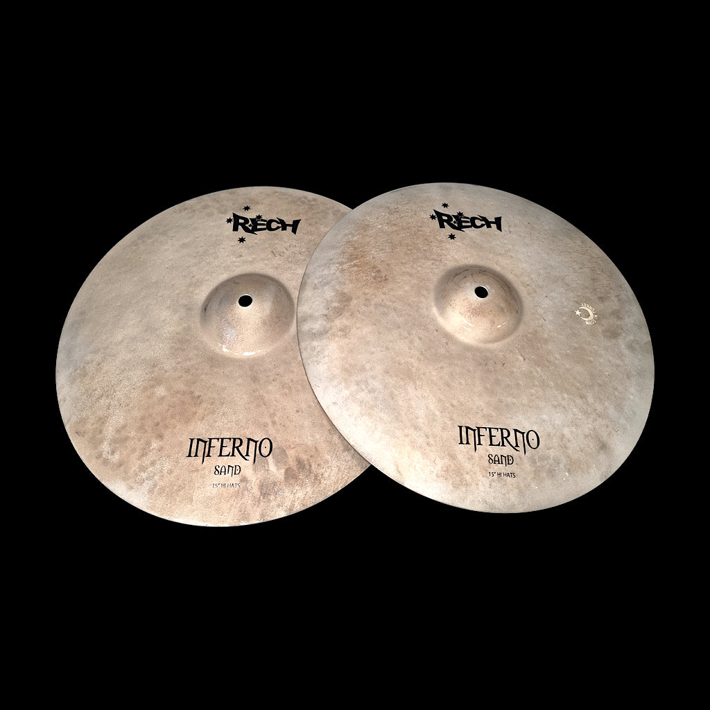 Rech Inferno Sand 15" Hi Hat Cymbals