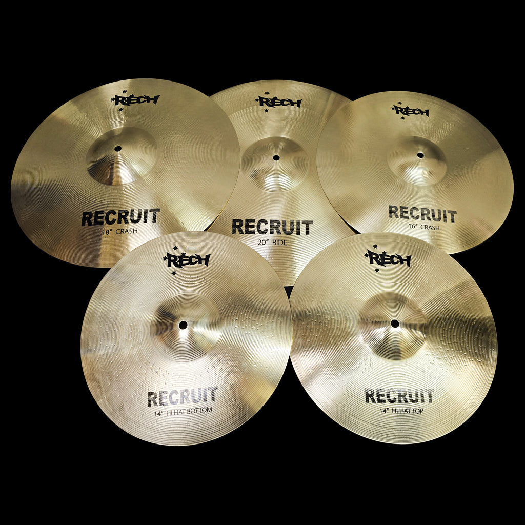 Rech Recruit 5 Piece Cymbal Pack Set