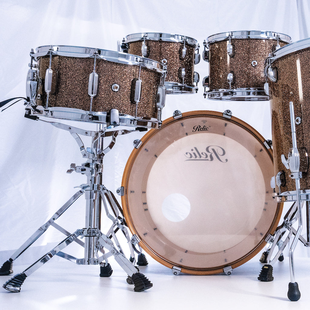 Relic Signature Beech Drum Kit - Brown Sparkle