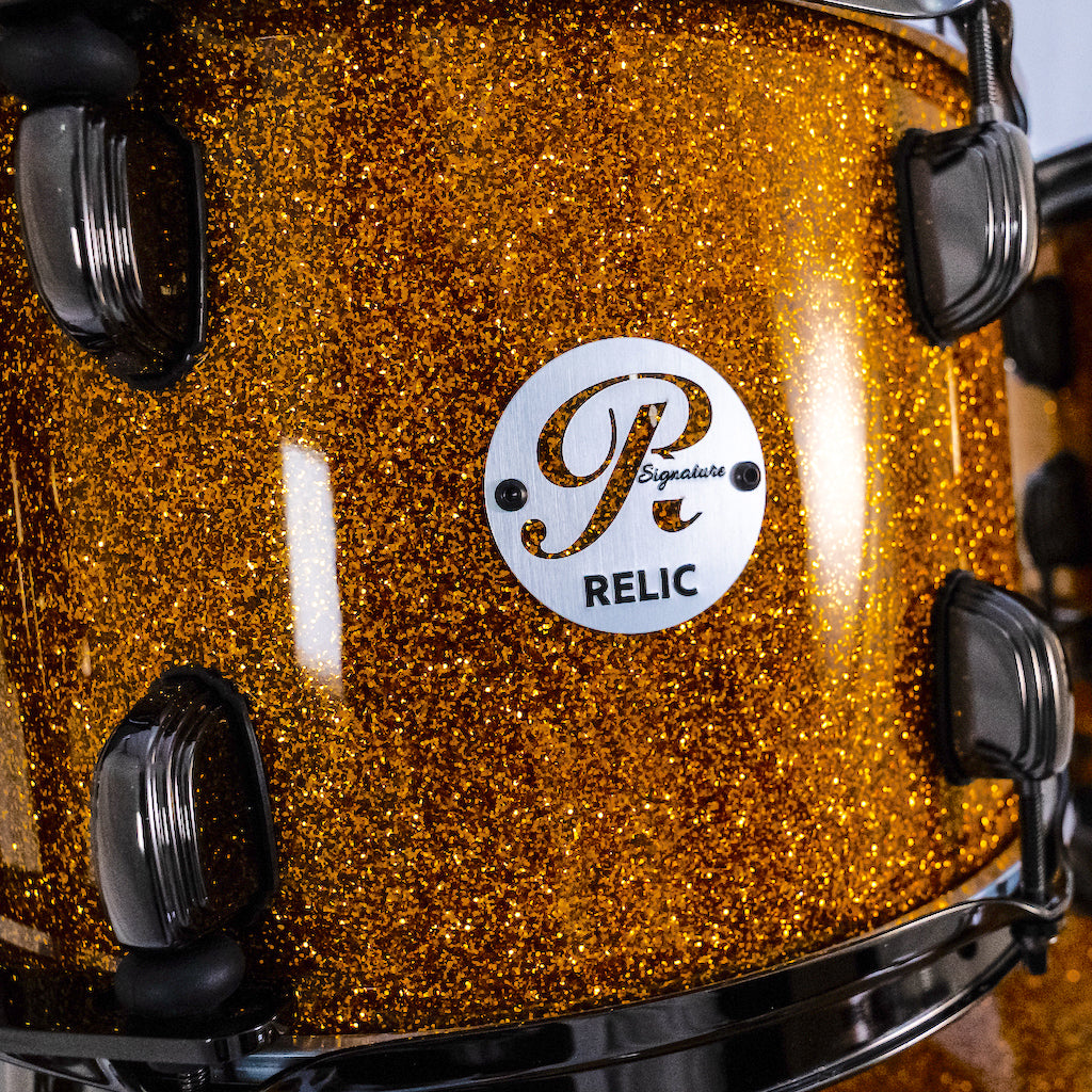 Relic Signature Beech Drum Kit - Gold Sparkle