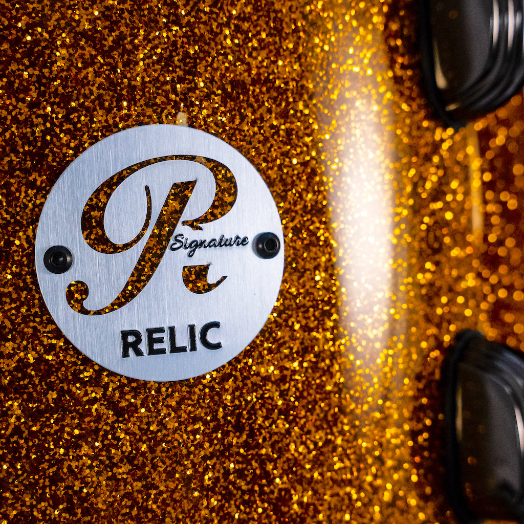Relic Signature Beech Drum Kit - Gold Sparkle