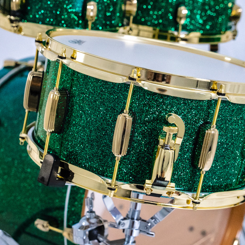 Relic Signature Beech Drum Kit - Green Sparkle