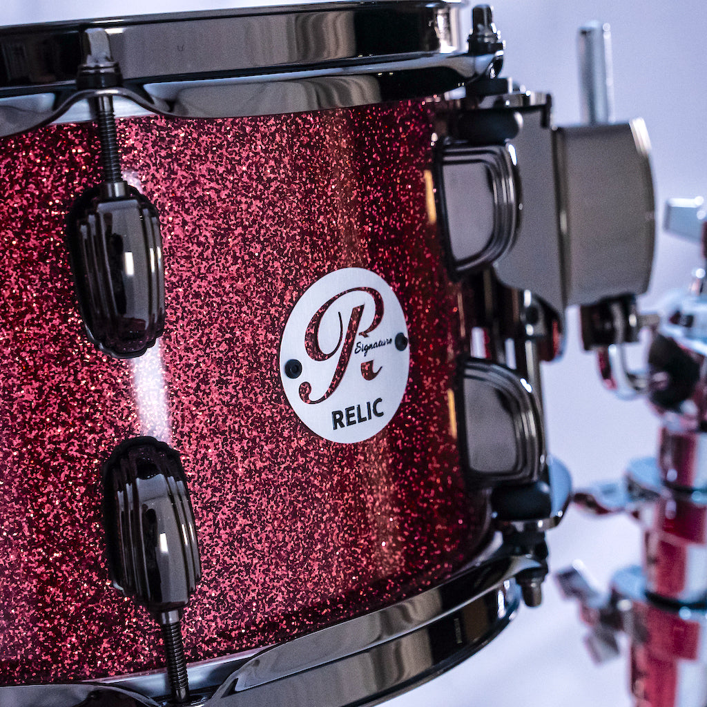 Relic Signature Beech Drum Kit - Pink Sparkle