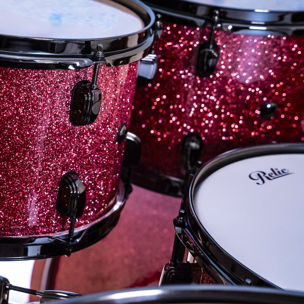 Relic Signature Beech Drum Kit - Pink Sparkle