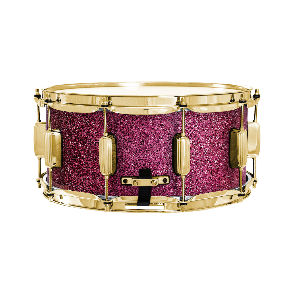 Relic Signature Beech 14x6.5 Snare Drum - Pink Sparkle