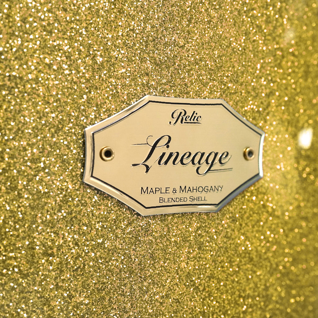 Relic Lineage Drum Kit - Gold Sparkle