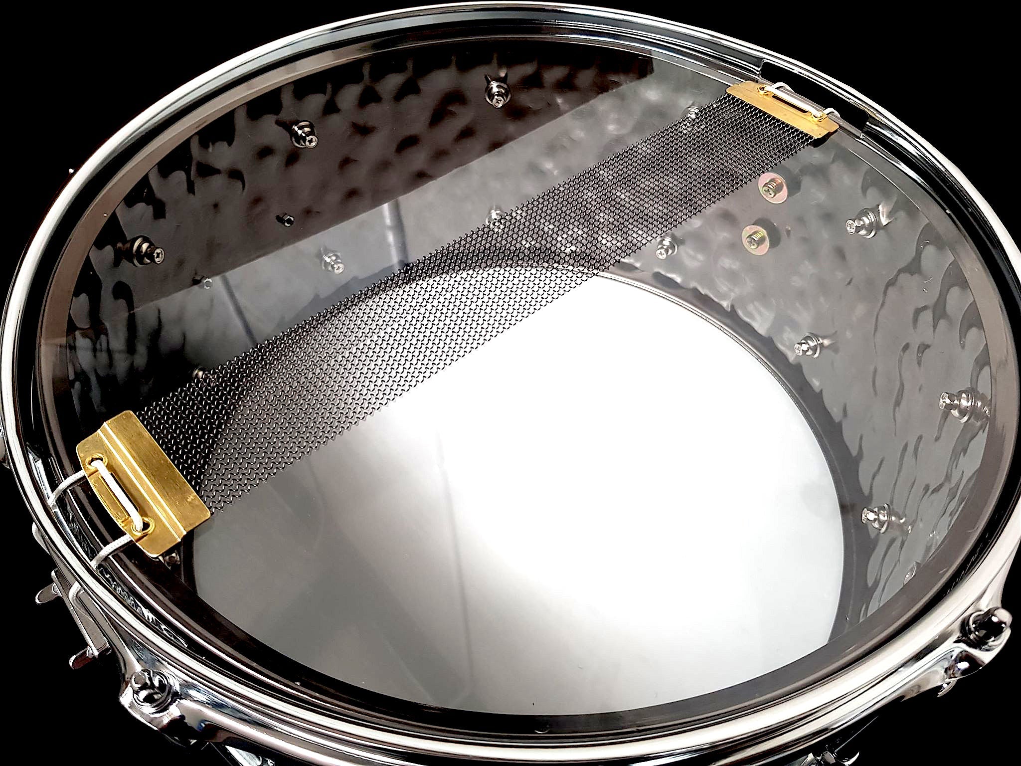 Chaos Metal Forge 13x6.5 Hammered Steel Snare Drum - Gold