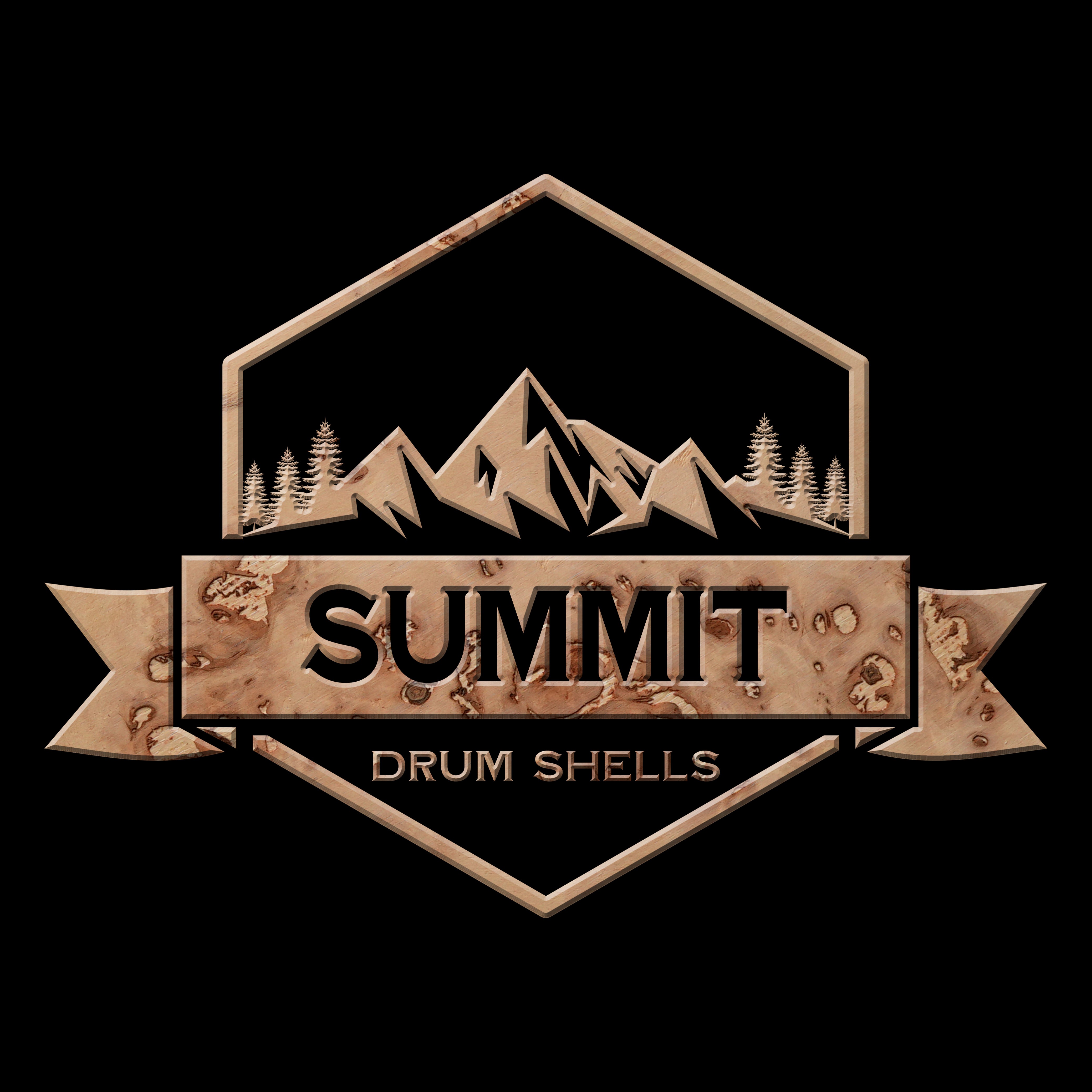 Summit Drum Shells Maple with Mappa Burl Veneer Snare