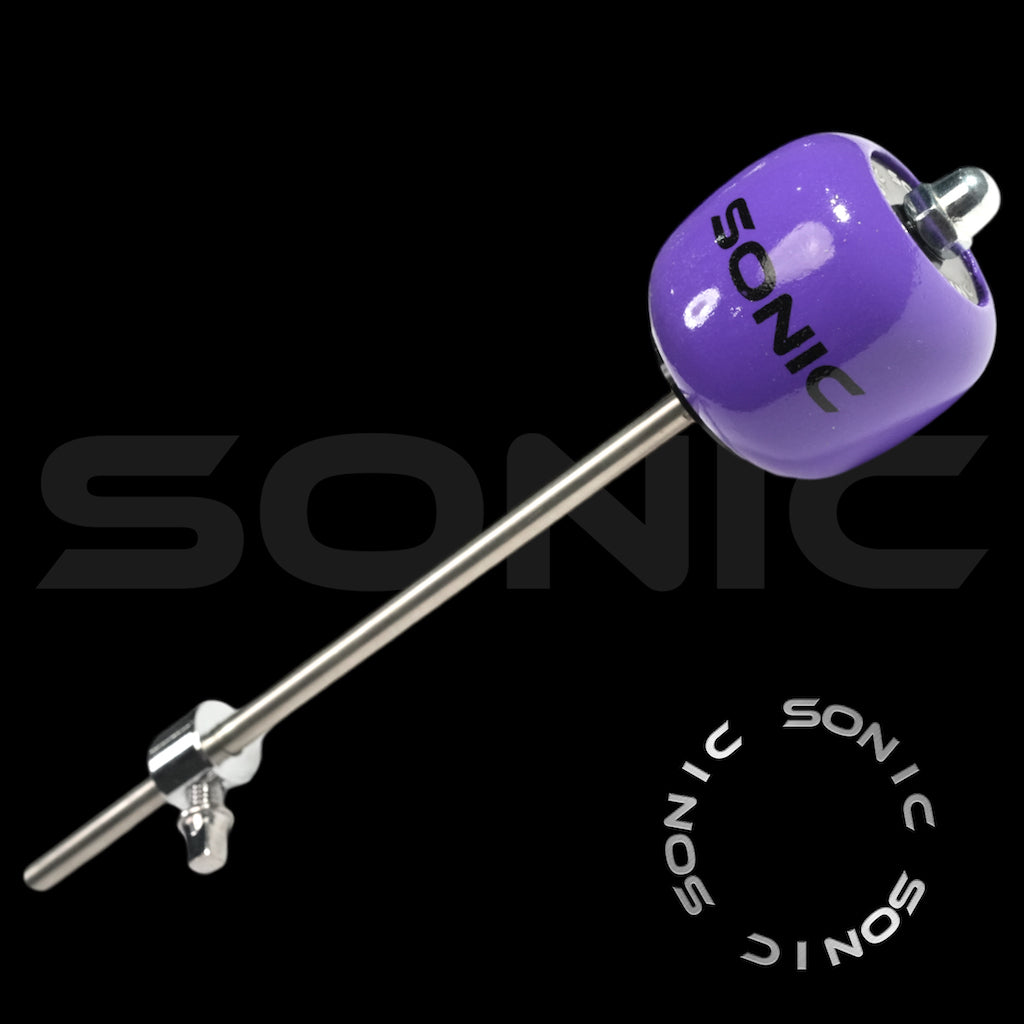 Sonic Wooden Bass Drum Beater - Purple (L)