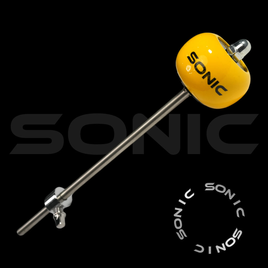 Sonic Wooden Bass Drum Beater - Yellow (S)