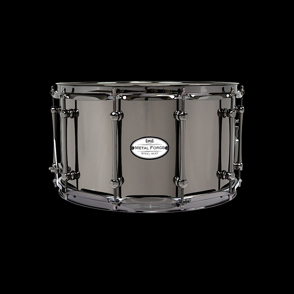 Chaos Metal Forge Steel Beat 14x8 Snare Drum - Black Nickel