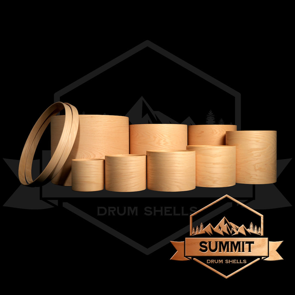 Summit Drum Shells - Ash Sizes 8 - 22''