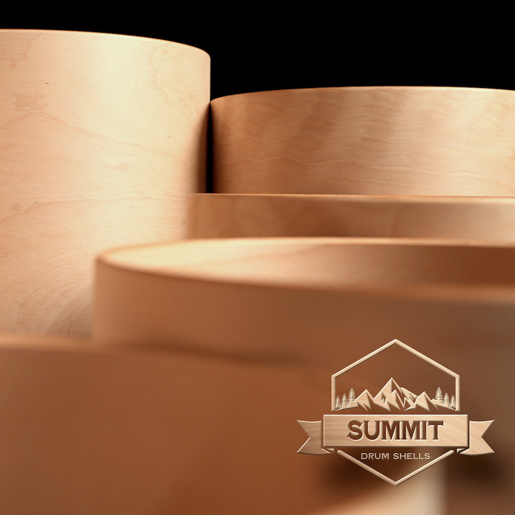 Summit Drum Shells - Beech Sizes 8 - 22''