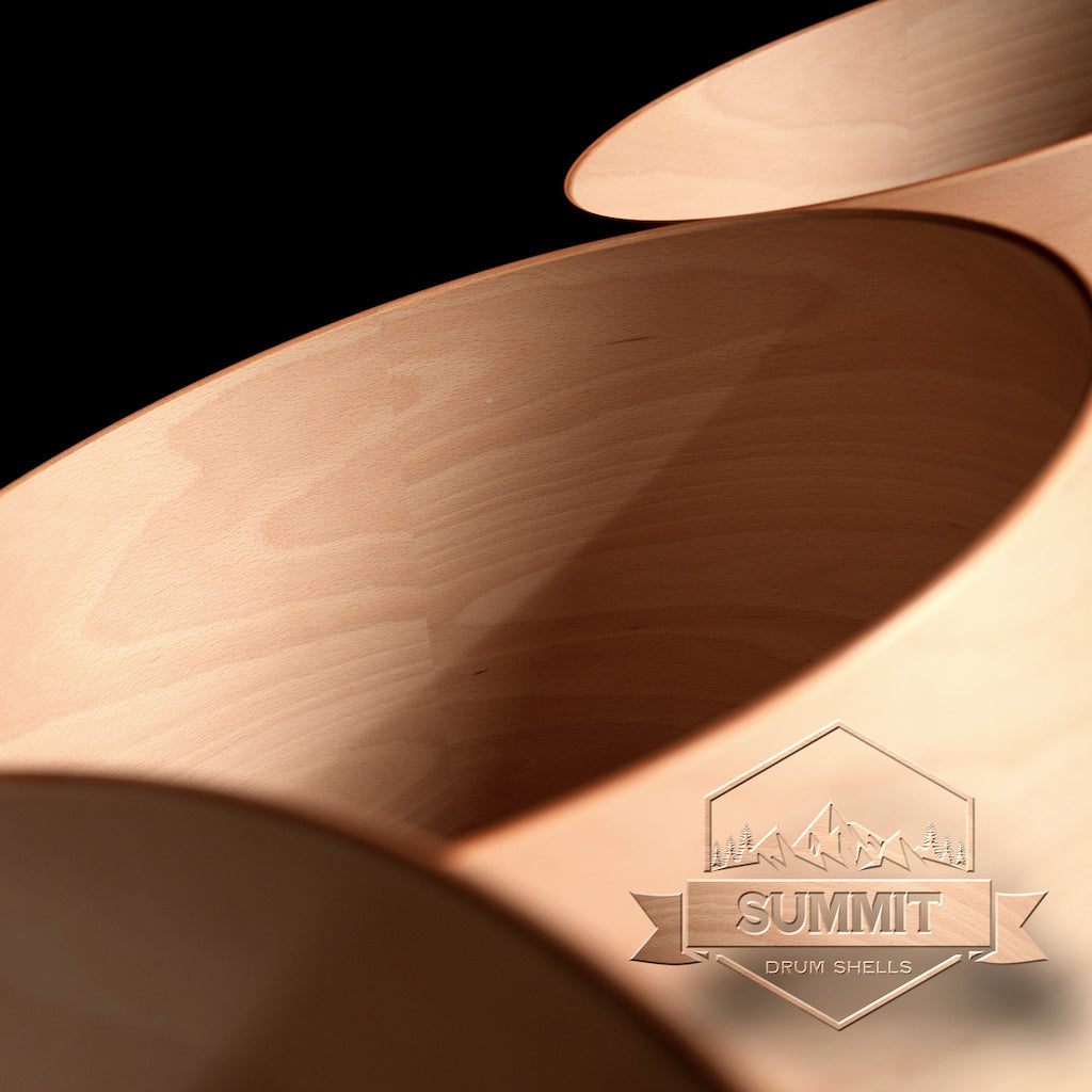 Summit Drum Shells - Beech Sizes 8 - 22''