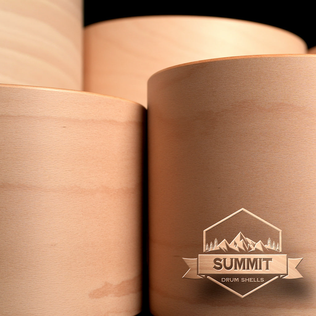 Summit Drum Shells - Beech Sizes 8 - 22''