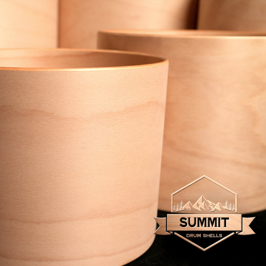 Summit Drum Shells - Beech Sizes 8 - 22''