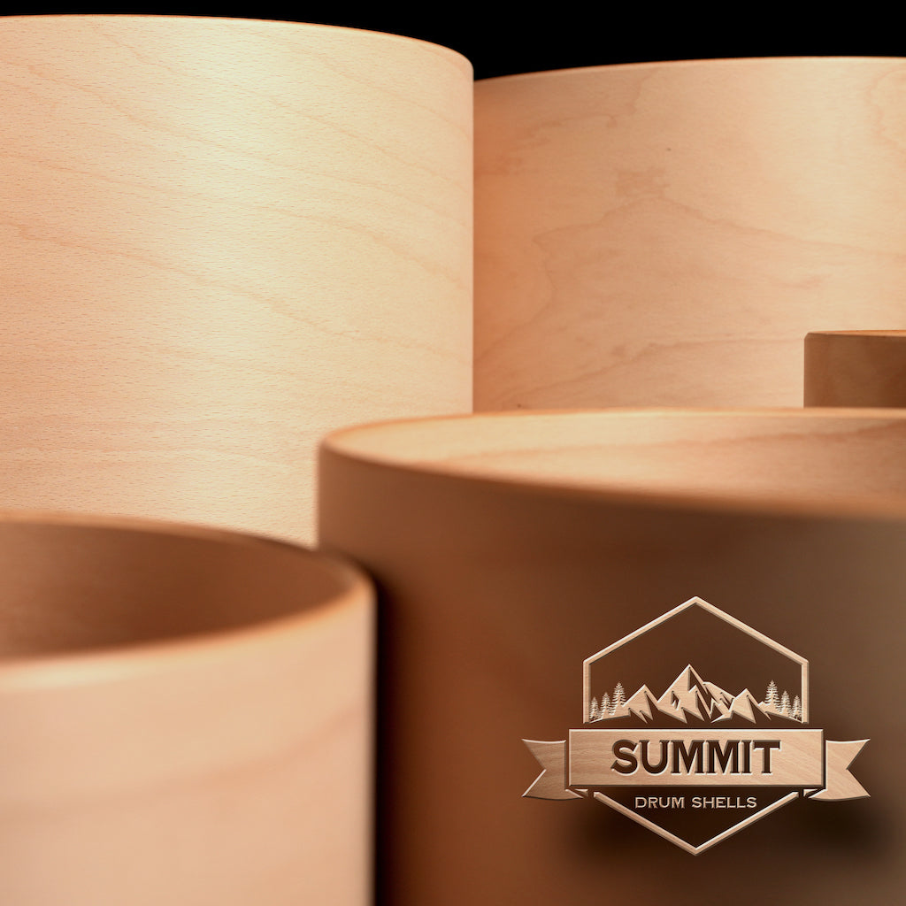 Summit Drum Shells - Beech Sizes 8 - 22''