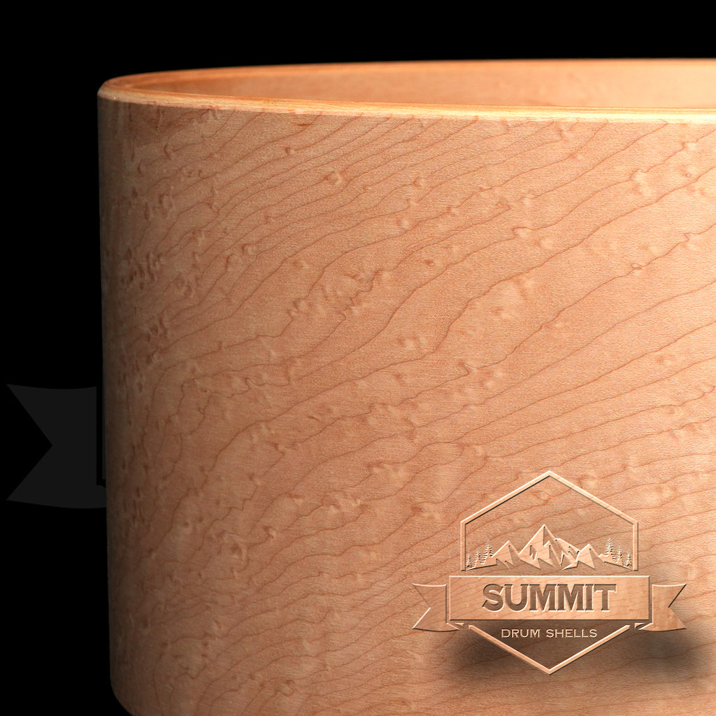Summit Drum Shells Maple with Birds Eye Veneer Snare