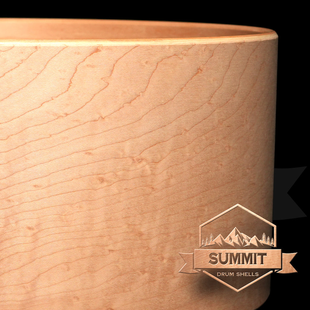 Summit Drum Shells Maple with Birds Eye Veneer Snare