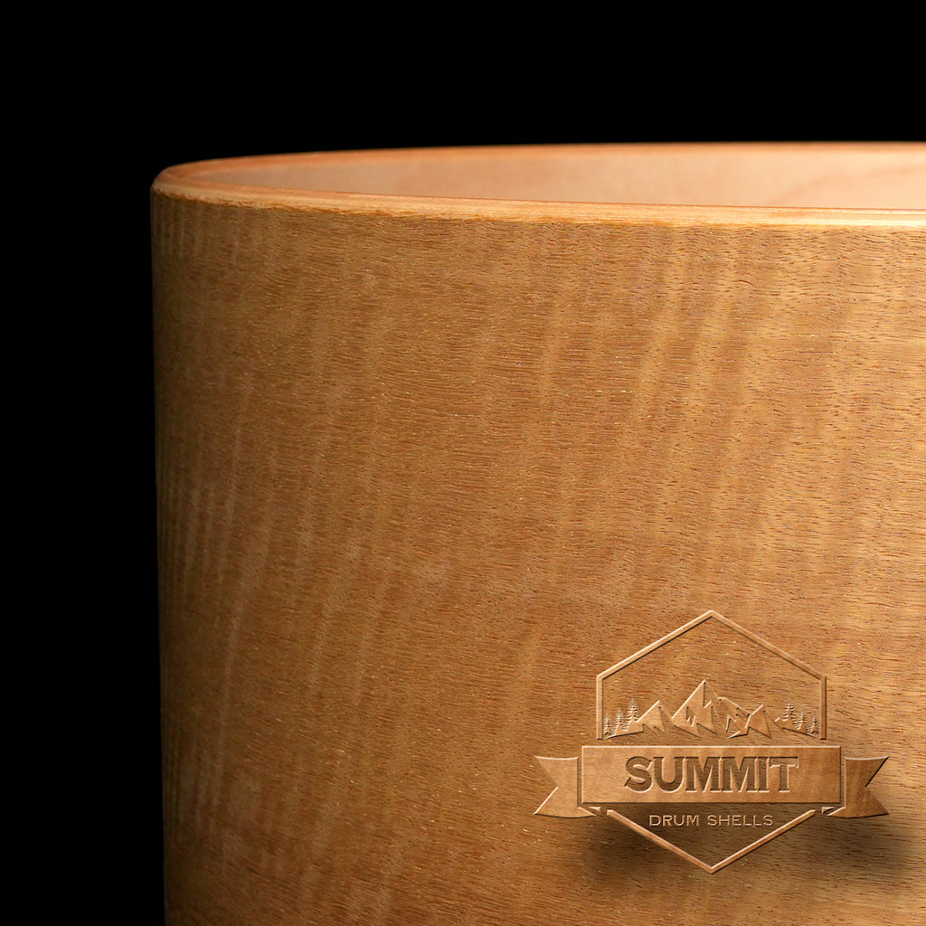 Summit Drum Shells Maple with Figured Maple Veneer Snare