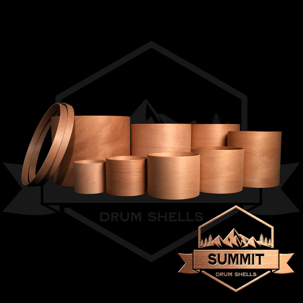 Summit Drum Shells - Mahogany Sizes 8 - 22''