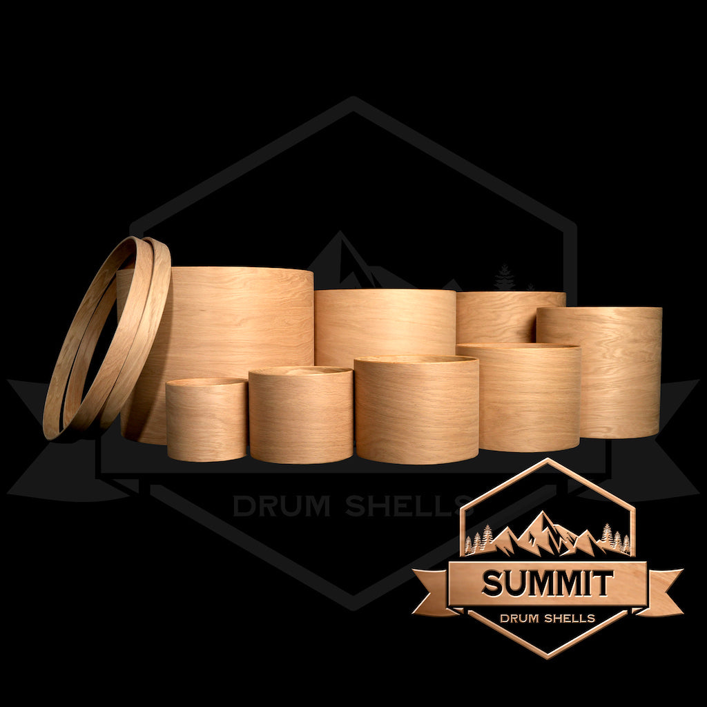 Summit Drum Shells - Oak Sizes 8 - 22''