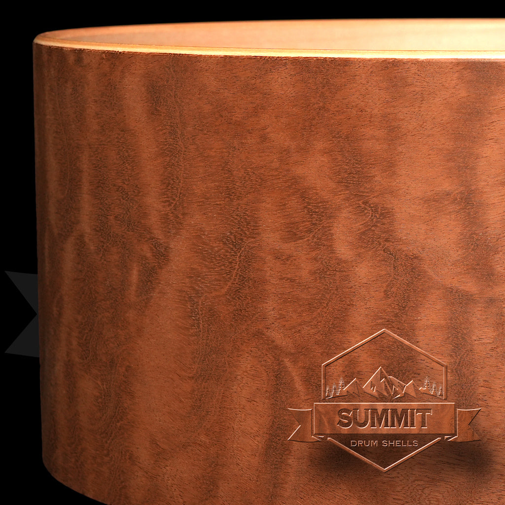 Summit Drum Shells Maple with Sapele Veneer Snare