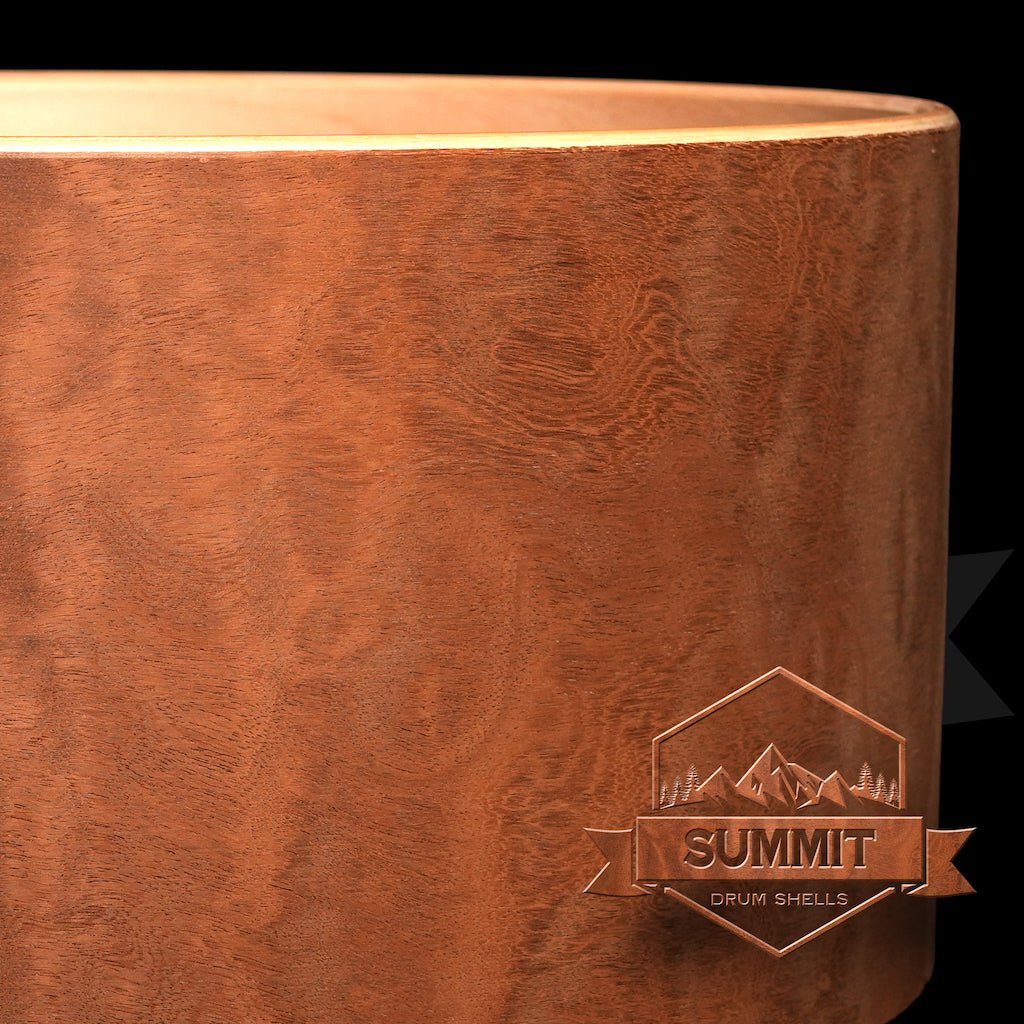 Summit Drum Shells Maple with Sapele Veneer Snare