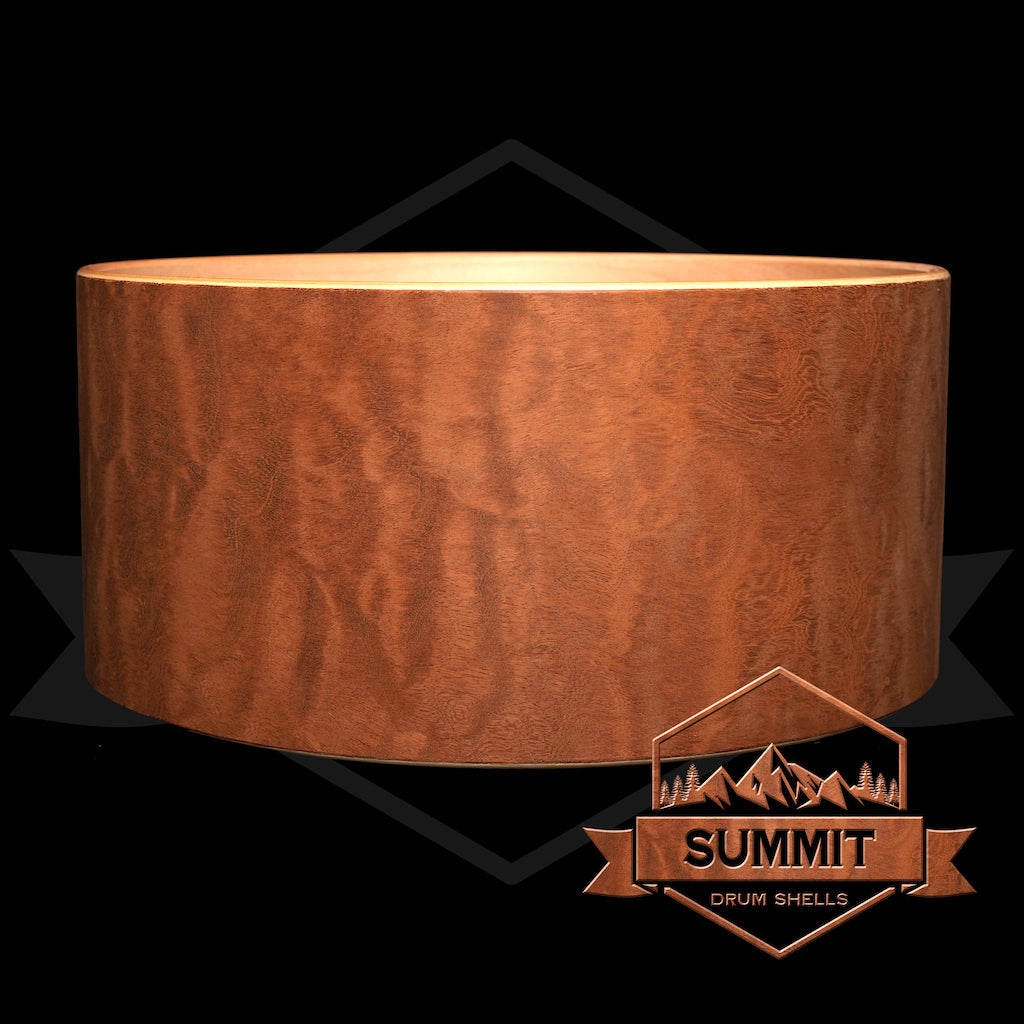 Summit Drum Shells Maple with Sapele Veneer Snare