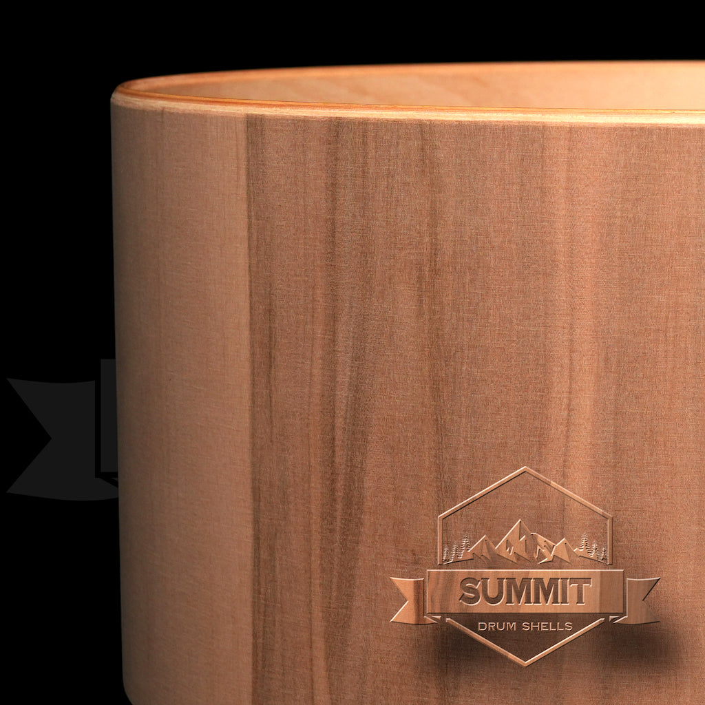 Summit Drum Shells Maple with Wild Apple Veneer Snare