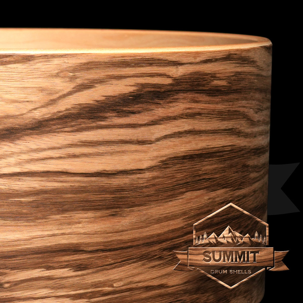Summit Drum Shells Maple with Zebra Veneer Snare H