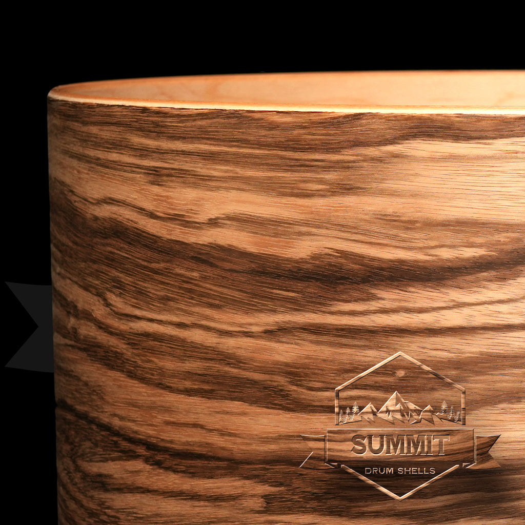 Summit Drum Shells Maple with Zebra Veneer Snare  H