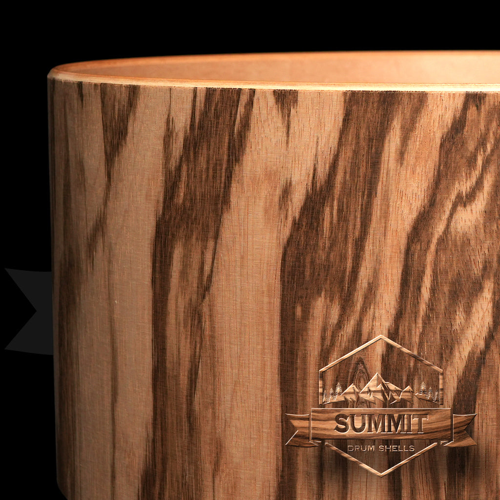 Summit Drum Shells Maple with Zebra Veneer Snare  V
