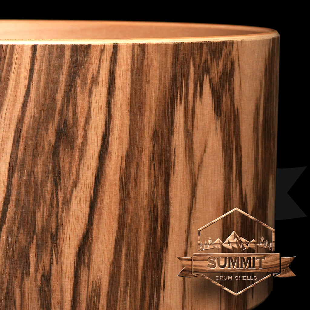 Summit Drum Shells Maple with Zebra Veneer Snare  V