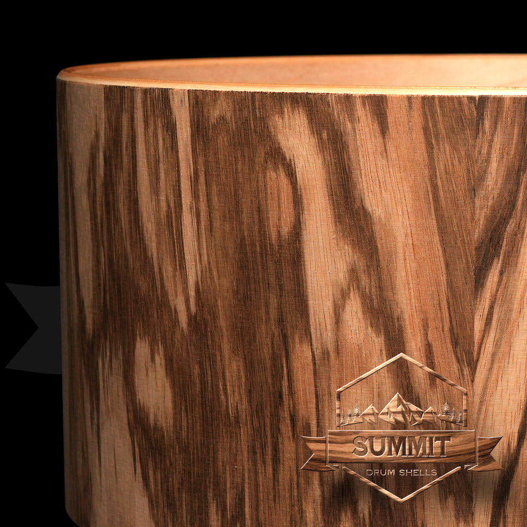 Summit Drum Shells Maple with Zebra Veneer Snare  V