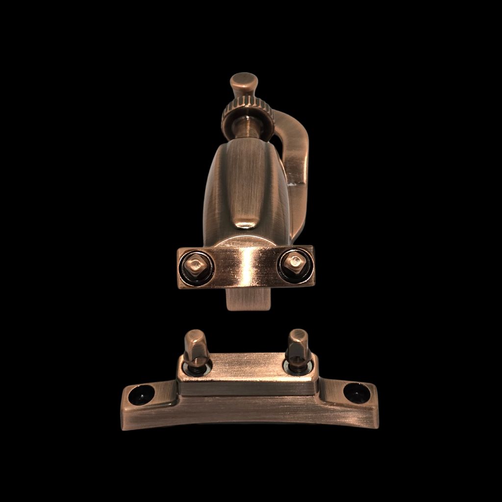 DFP Snare Drum Strainer Throw Off & Butt Plate - Antique Bronze