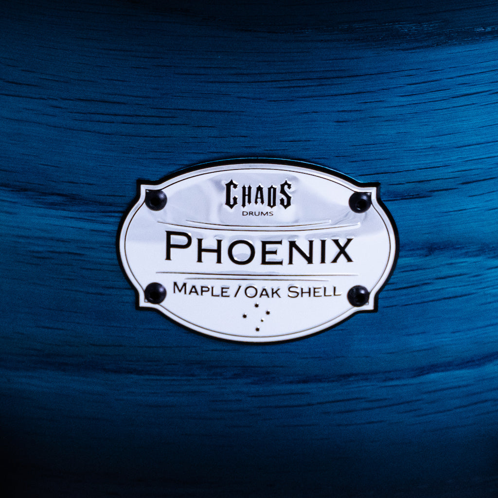 Chaos Phoenix II Maple & Oak Drum Kit - Blue Burst