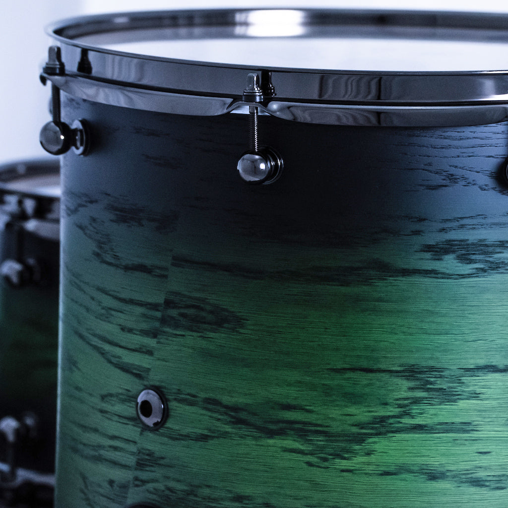 Chaos Phoenix II Maple & Oak Drum Kit - Green Burst