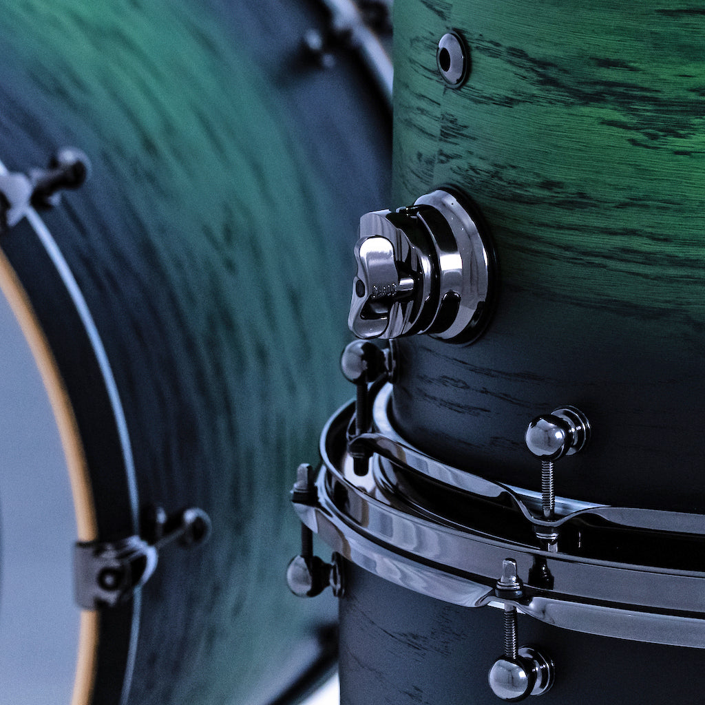 Chaos Phoenix II Maple & Oak Drum Kit - Green Burst