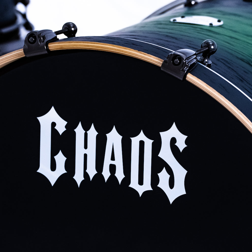 Chaos Phoenix II Maple & Oak Drum Kit - Green Burst
