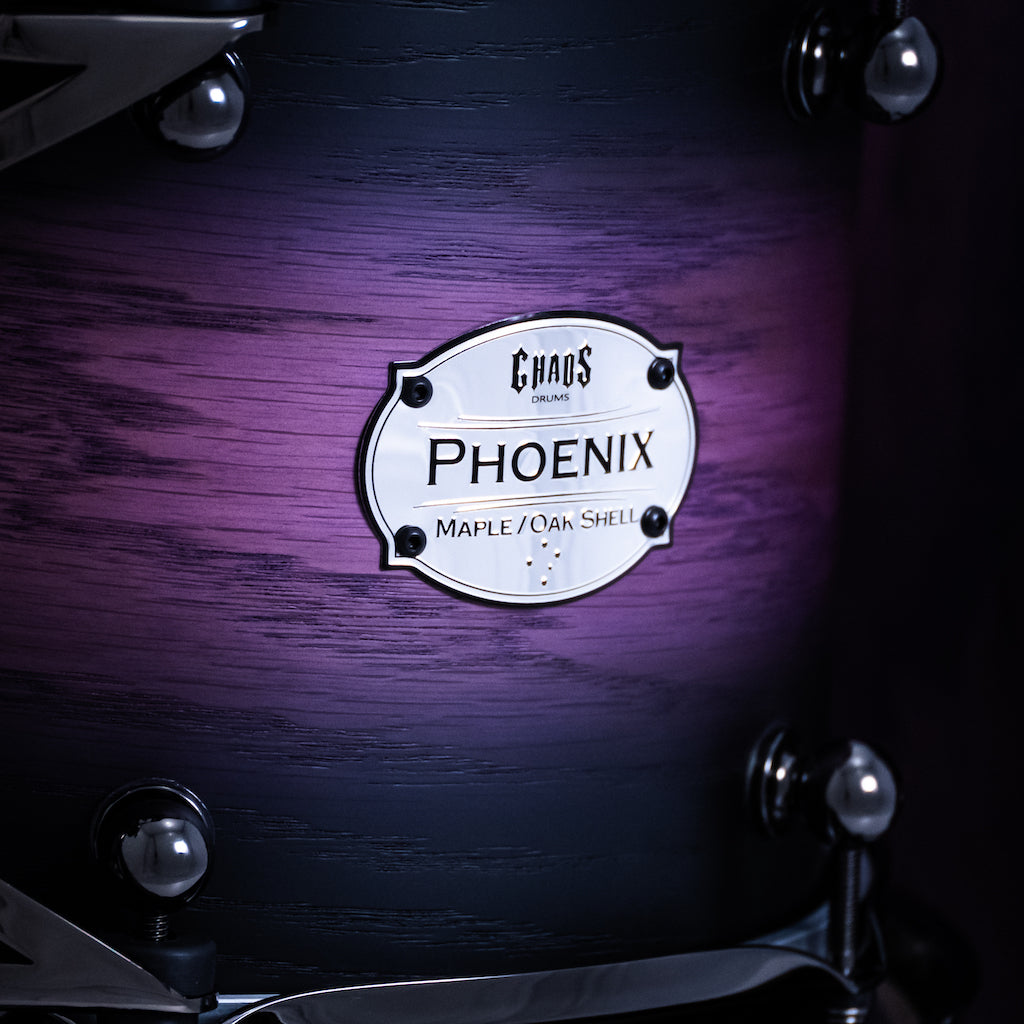 Chaos Phoenix II Maple & Oak Drum Kit - Purple Burst