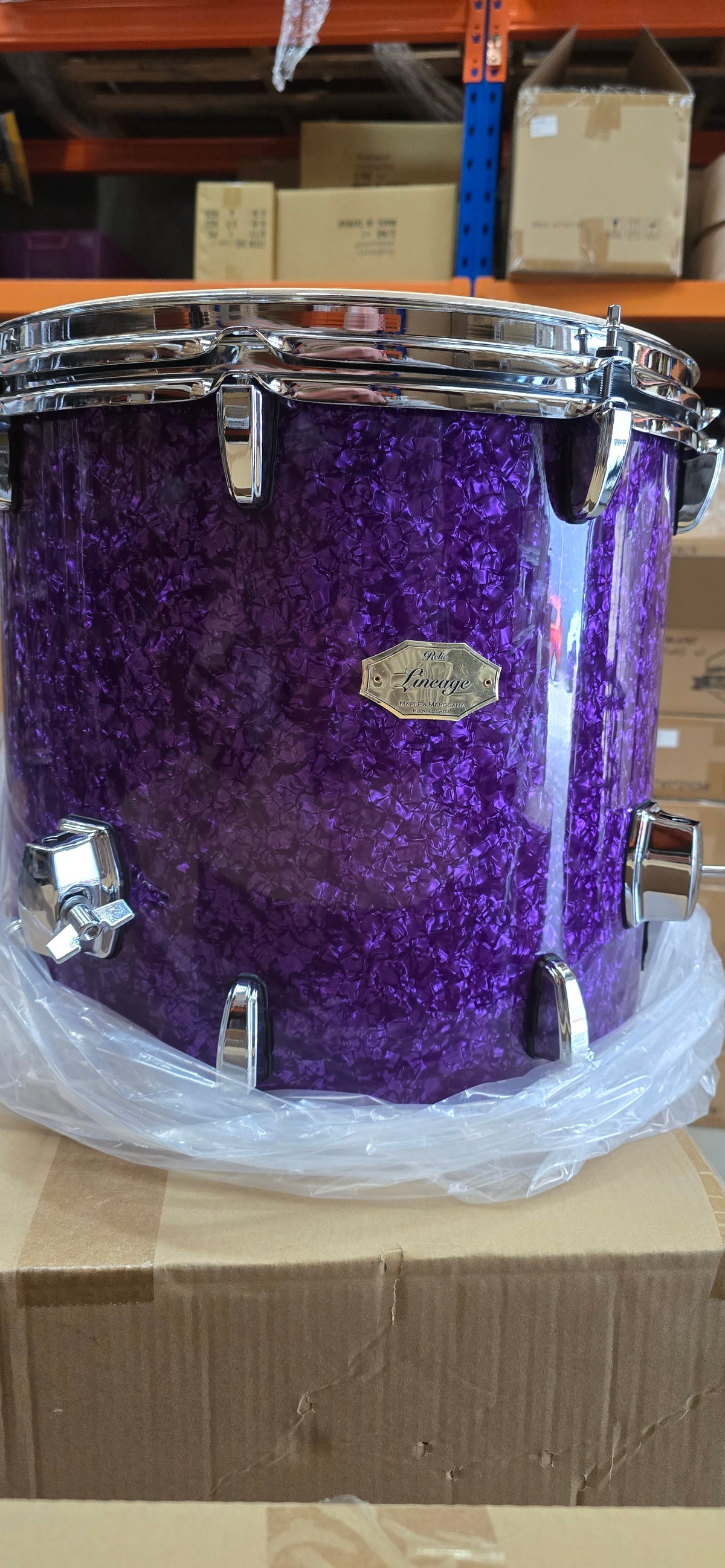 ONE ONLY Relic 24'' 13'' 16'' Lineage Drum Kit - Purple Pearl B*STOCK